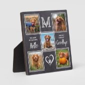 ペットの思い出を記念したオリジナル写真コラージュ フォトプラーク (正面)