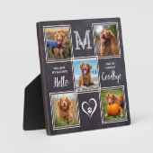 ペットの思い出を記念するオリジナル写真コラージュ フォトプラーク (正面)