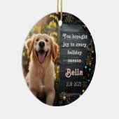 ペットの思い出クリスマスセラミックオーナメント犬 セラミックオーナメント (右)