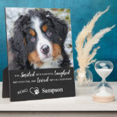 ペットの思い出プレート 愛犬の写真 フォトプラーク (側面)