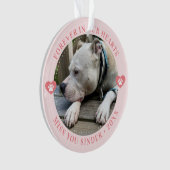 ペットの思い出メモリアル おしゃれな写真 オーナメント (正面)