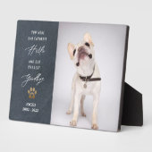 ペットの思い出 オーダーメイド ペットロス フォト コラージュ フォトプラーク (側面)