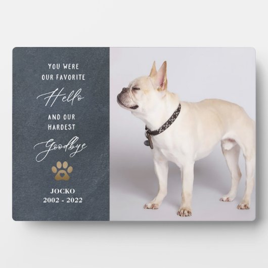 ペットの思い出 オーダーメイド ペットロス フォト コラージュ フォトプラーク (正面)