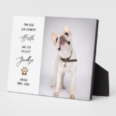 ペットの思い出 オーダーメイド ペットロス フォト コラージュ フォトプラーク (側面)