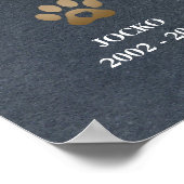 ペットの思い出 オーダーメイド ペットロス フォト コラージュ ポスター (角)