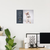 ペットの思い出 オーダーメイド ペットロス フォト コラージュ ポスター (ホームオフィス)