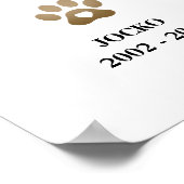 ペットの思い出 オーダーメイド ペットロス フォト コラージュ ポスター (角)