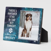 ペットの思い出 ペットの死 記念品 犬の写真 フォトプラーク (側面)