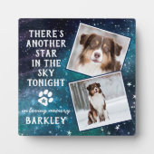 ペットの思い出 ペットロス 犬の写真 フォトプラーク (正面)