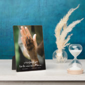 ペットの思い出 犬の写真 追悼 プレート フォトプラーク (側面)