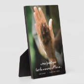 ペットの思い出 犬の写真 追悼 プレート フォトプラーク (側面)