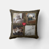 ペットの思い出、4+4フレーム写真、ヴィンテージ – 両面 クッション (裏面)