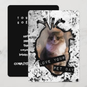 ペットの愛の日 招待状 (正面/裏面)