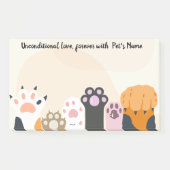 ペットの愛人の投稿ノートをカスタマイズする ポストイット (正面)