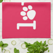 ペットの愛 キッチンタオル (折り畳み)