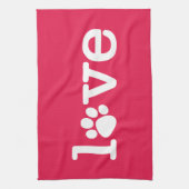 ペットの愛 キッチンタオル (縦)