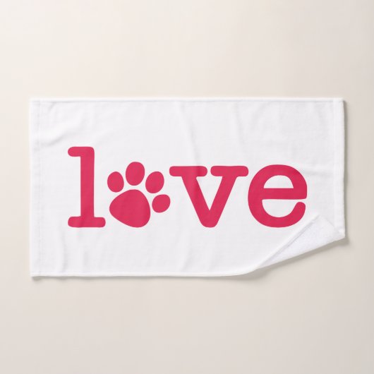 ペットの愛 バスタオルセット (ハンドタオル)