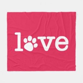 ペットの愛 フリースブランケット