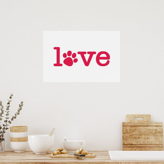 ペットの愛 ポスター (キッチン)