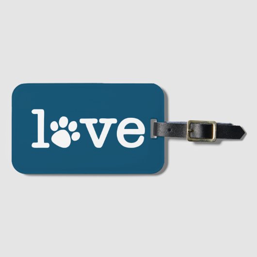 ペットの愛 ラゲッジタグ (正面横)