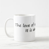 ペットの愛（言葉のみ） コーヒーマグカップ (左)