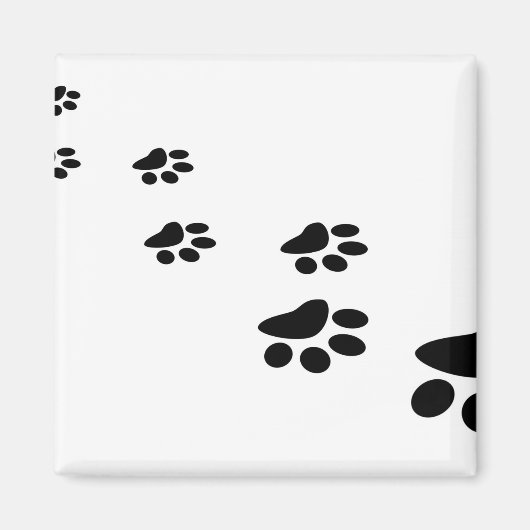 ペットの手の画像 マグネット (正面)
