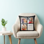 ペットの手跡 – 遺失写真コラージュ クッション (椅子)