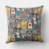 ペットの抗議 クッション (裏面)