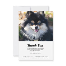 ペットの損失ありがとうお見舞いカード