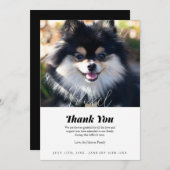 ペットの損失ありがとうお見舞いカード サンキューカード (正面/裏面)