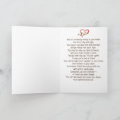 ペットの損失のためのPawprintハート カード (内部)