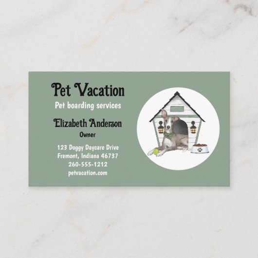 ペットの搭乗 名刺 (正面)