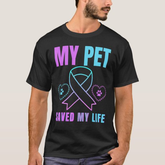 ペットの救命自殺予防エモーショナル Tシャツ (正面)