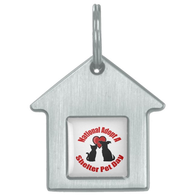 ペットの日を保護する ペットネームタグ (正面)