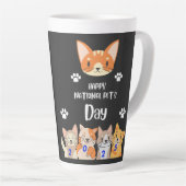 ペットの日ユニークお祝い2025年2月20日 カフェラテマグ (右アングル)