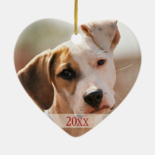 ペットの最初のクリスマス セラミックオーナメント (裏面)