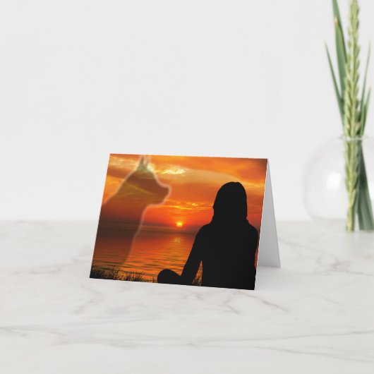 ペットの死のお悔やみカード（詩付き） カード (正面)