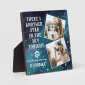 ペットの死を悼む名言 犬の追悼プレート フォトプラーク (正面)