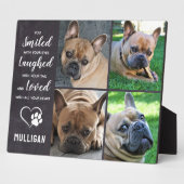 ペットの死 ペットメモリアル 犬の記念品 ギフト 思い出の品 ペット追悼 フォトプラーク (側面)