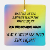 ペットの無条件の愛へのトリビュート 1枚の写真 セラミックオーナメント (裏面)