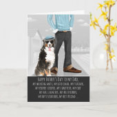 ペットの父の日からベルネーゼ山犬 カード (黄色い花)