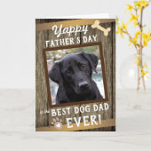 ペットの父の日 ワンフォト カード (黄色い花)