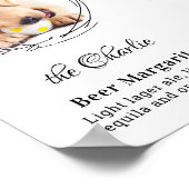 ペットの特別ドリンクカスタム2枚の写真 ウェディング ポスター (角)