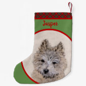 ペットの犬か猫 スモールクリスマスストッキング (裏面)