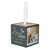 ペットの犬が喜ぶWord 3フォトキューブオーナメント キューブオーナメント (正面アングル)