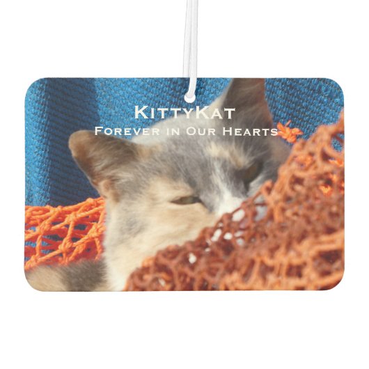 ペットの犬の写真をリフレッシュパーソナライズされたする カーエアーフレッシュナー (裏面)