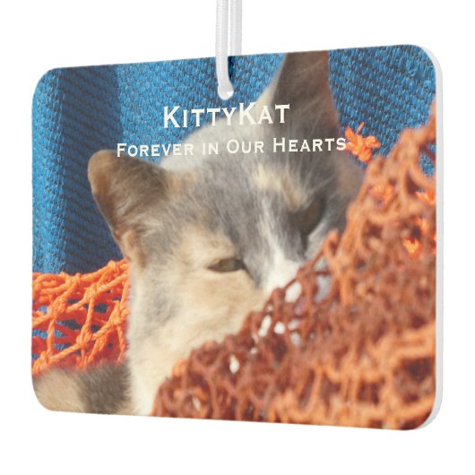 ペットの犬の写真をリフレッシュパーソナライズされたする カーエアーフレッシュナー (左)