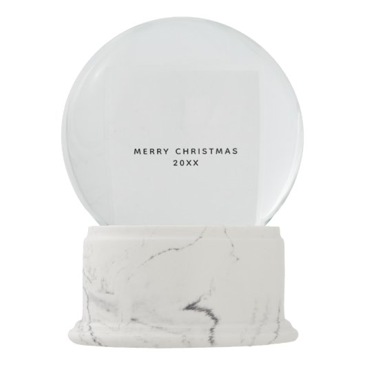 . .ペットの犬の写真を大切にクリスマスのメッセージ スノーグローブ (裏面)