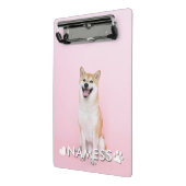 ペットの犬の名前と写真入りカスタムフォト ミニクリップボード (アングル2)