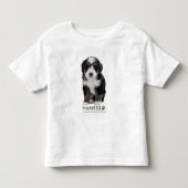 ペットの犬の名前の写真入りカスタムグッズ トドラーTシャツ (正面)